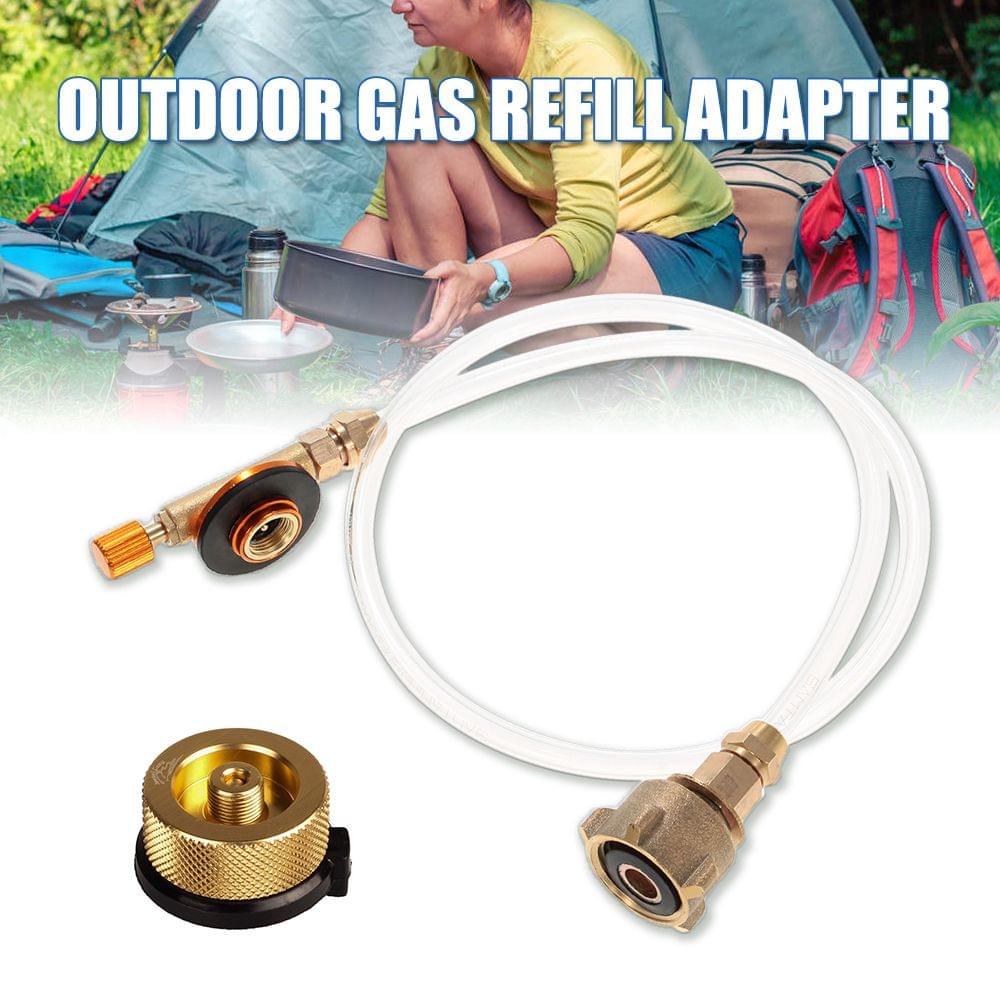 Outdoor Camping Stove Propane Refill Adapter LPG Flat - 1
