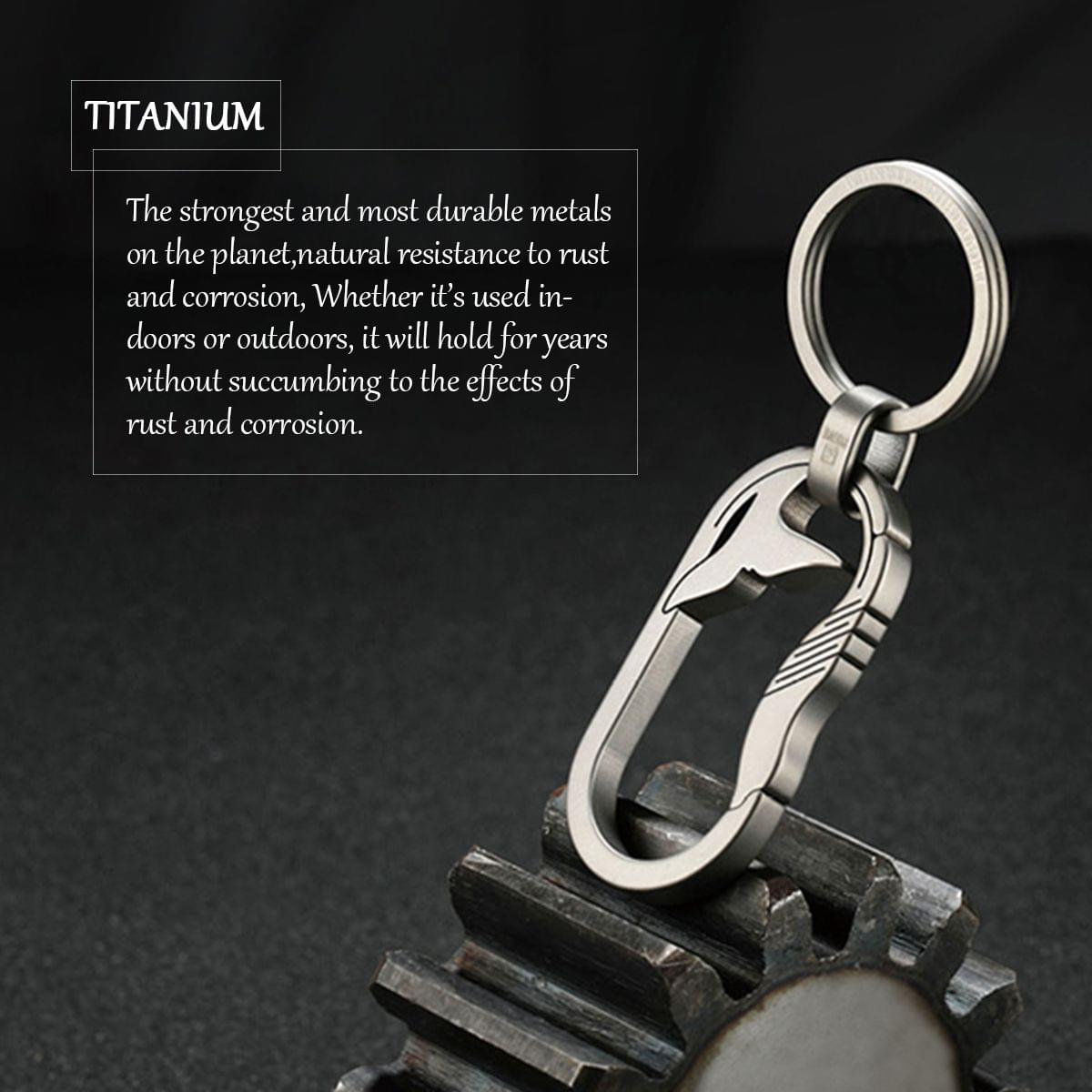 Titanium Key Chain Men Ultra Lightweight Titanium Keychain