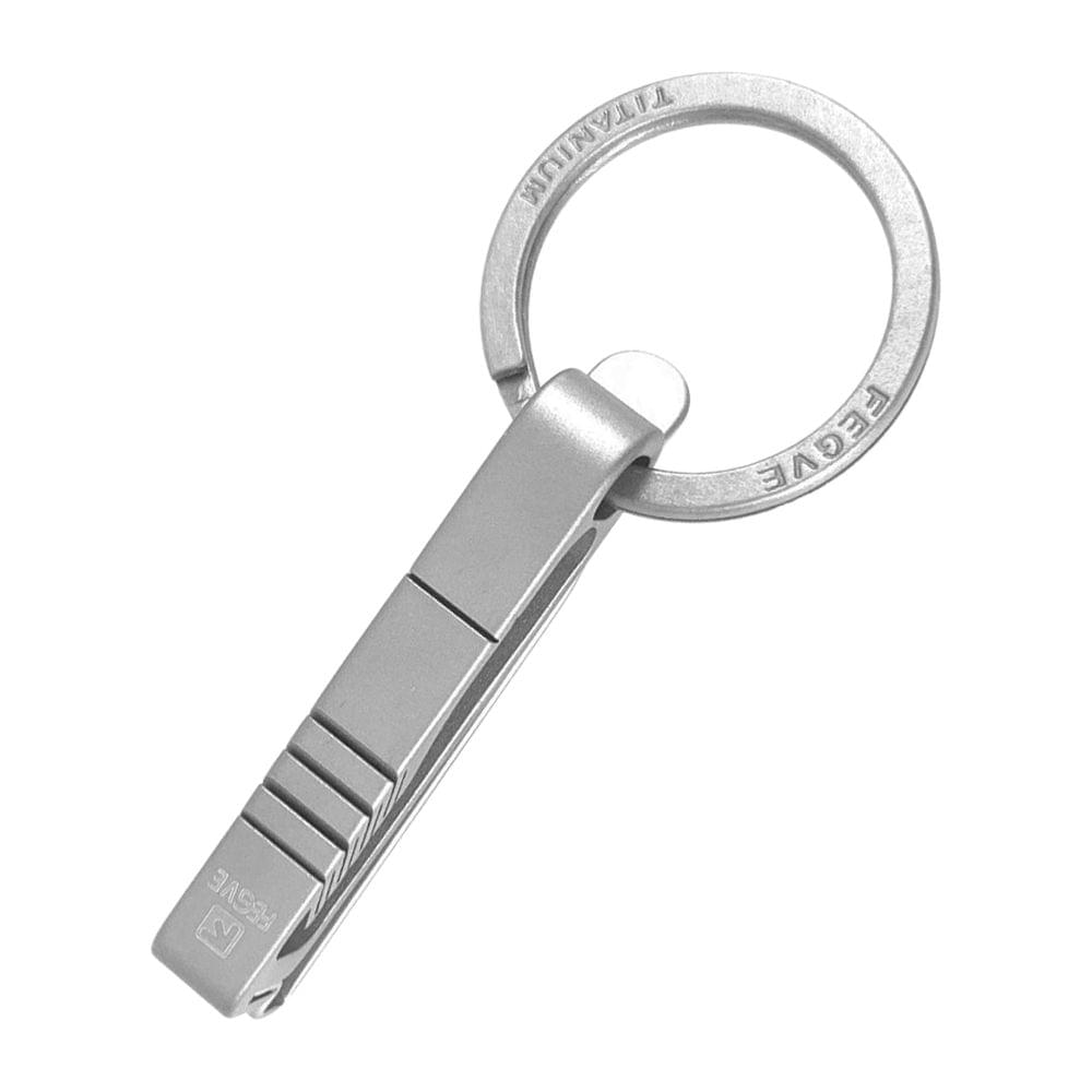 Lightweight Titanium Key Chain Men Waist Belt Key Ring - A