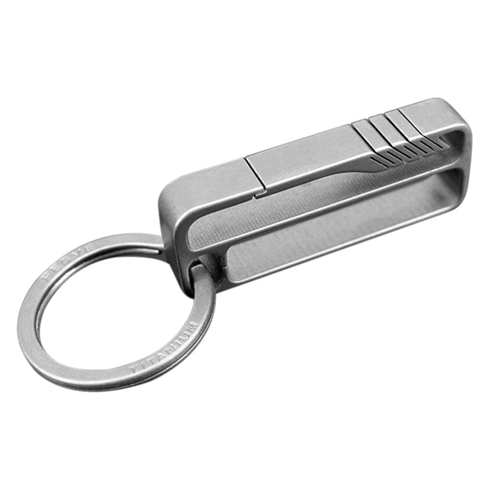 Lightweight Titanium Key Chain Men Waist Belt Key Ring - B