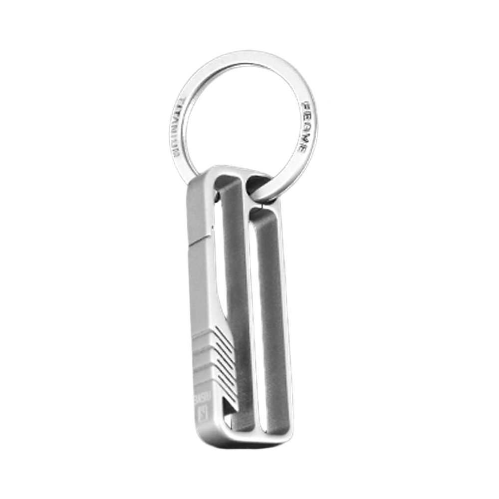 Lightweight Titanium Key Chain Men Waist Belt Key Ring - B