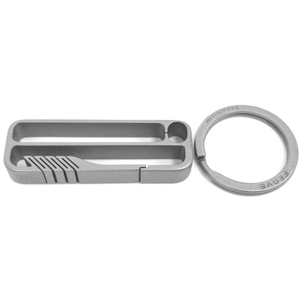 Lightweight Titanium Key Chain Men Waist Belt Key Ring - B