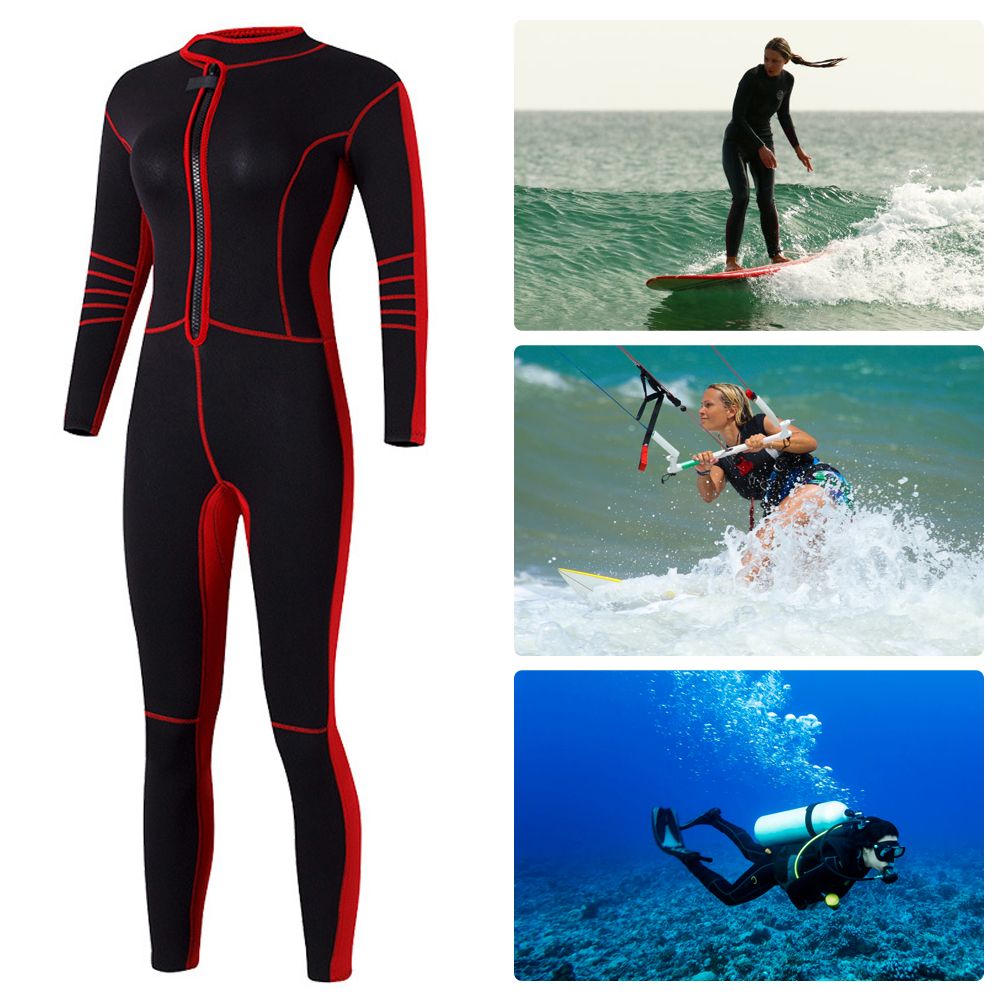 1.5mm Neoprene Women Full Body Snorkeling Diving Suit - L