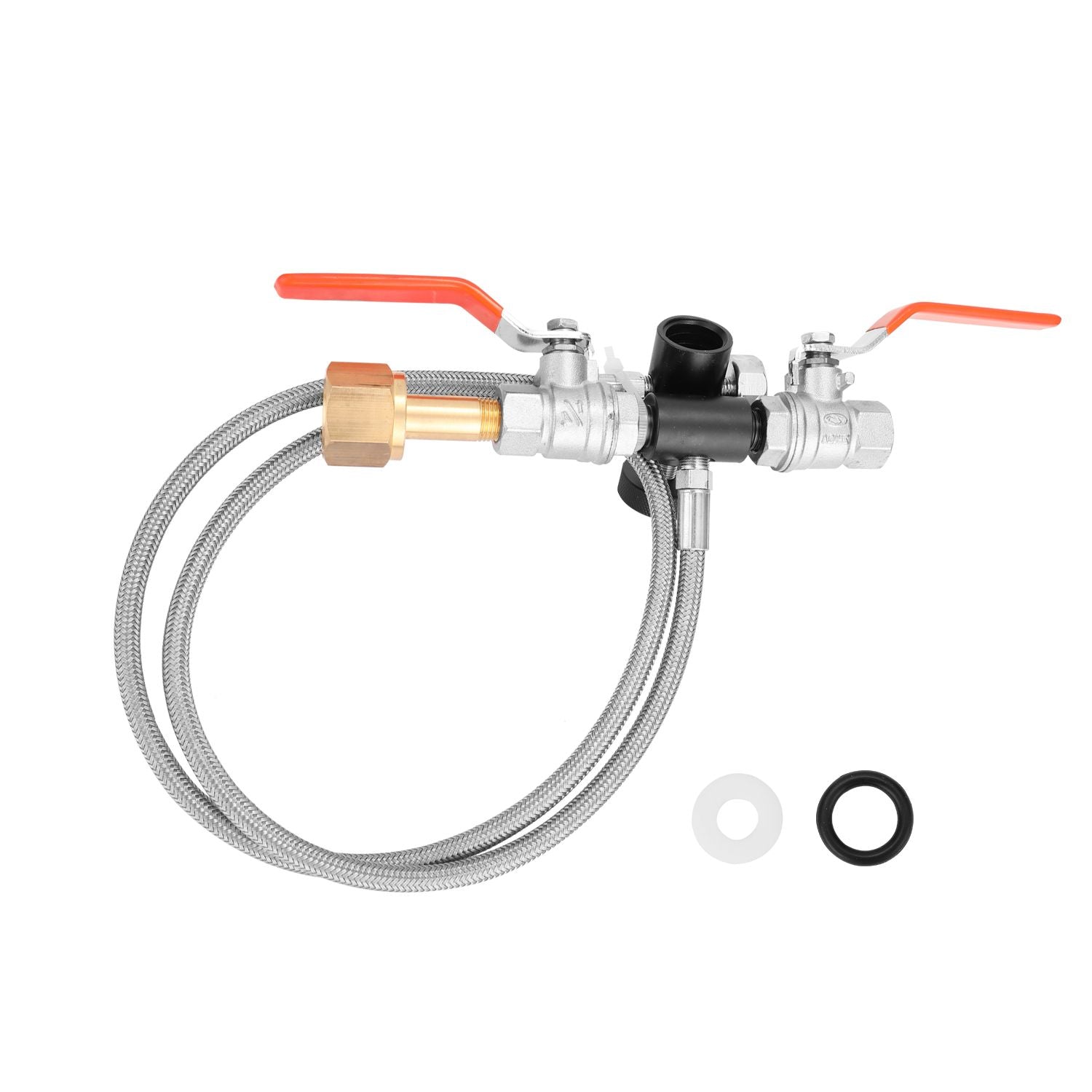 Dual Valve CO2 Fill Station Adapter With Gauge 36Inch - 2