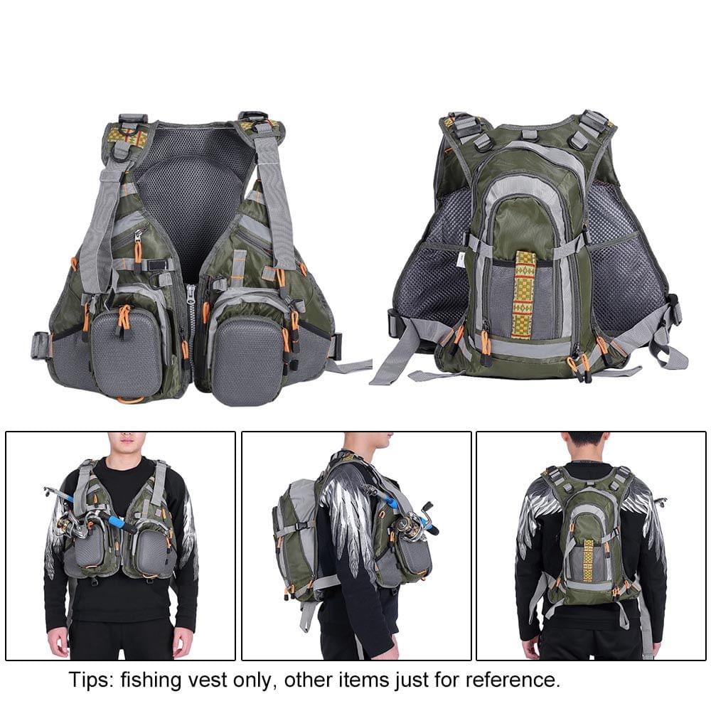 Lixada 3 In 1 Mesh Fly Fishing Vest and Backpack Breathable