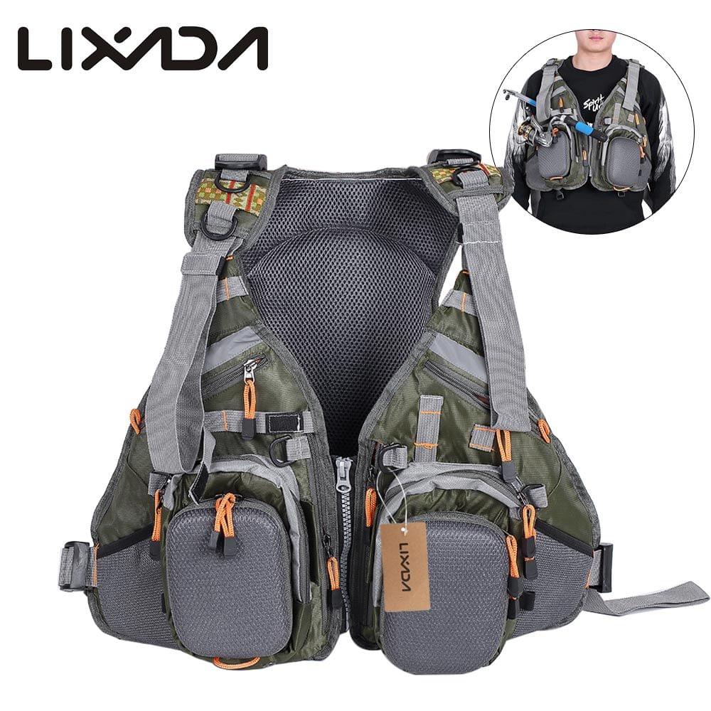 Lixada 3 In 1 Mesh Fly Fishing Vest and Backpack Breathable