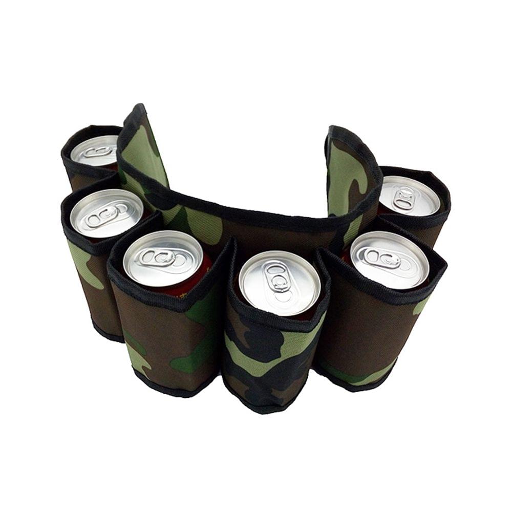 Outdoor Six Pack Beer Bottle Belt Portable Beverage Waist