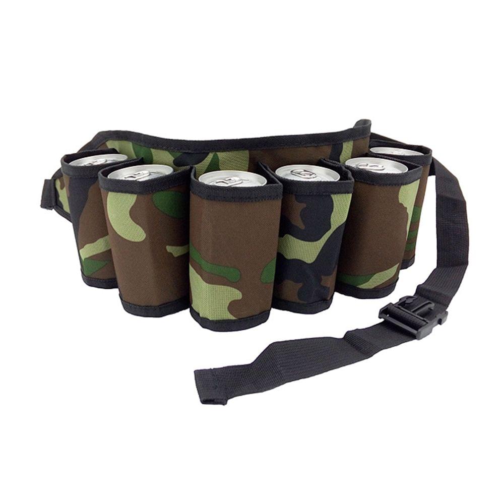 Outdoor Six Pack Beer Bottle Belt Portable Beverage Waist