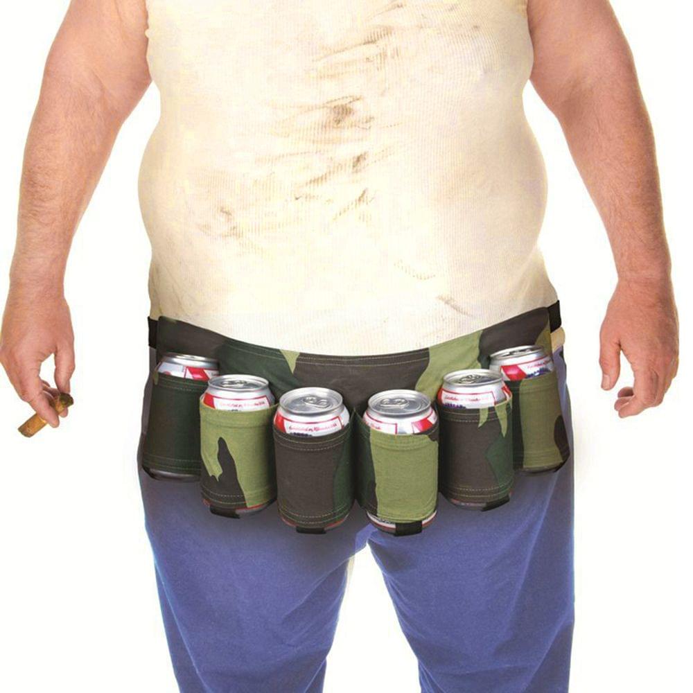 Outdoor Six Pack Beer Bottle Belt Portable Beverage Waist