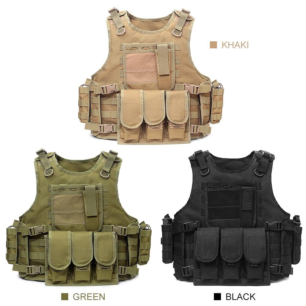 Outdoor Molle Tactical Vest Adjustable Military Gear Load