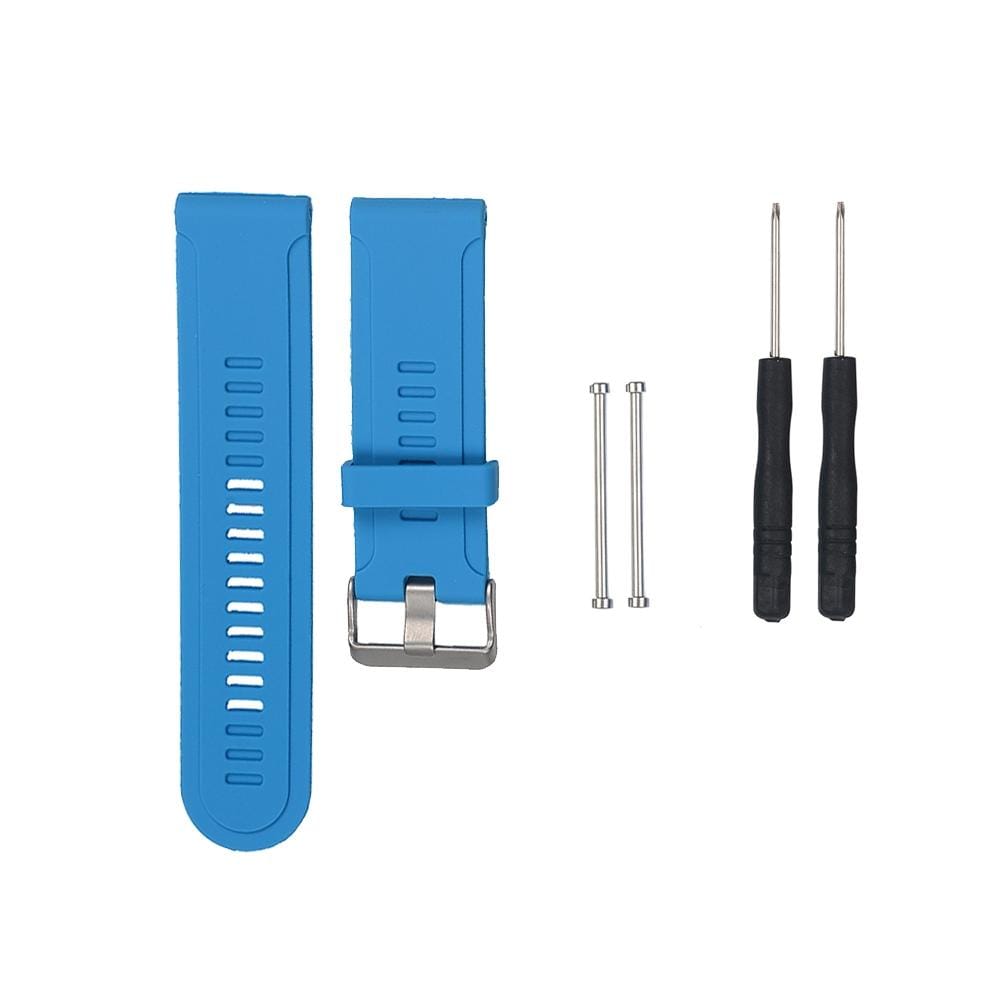 For Garmin Fenix3 HR Silicone Replacement Wrist Strap Watchband (Dark Blue)