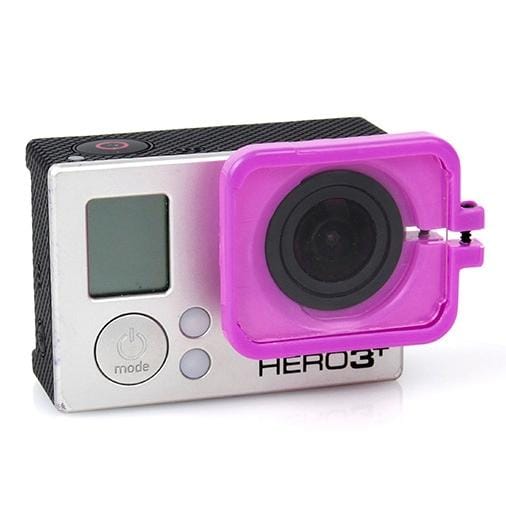 TMC Lens Anti-exposure Protective Hood for GoPro Hero 4 / 3+ (Purple)