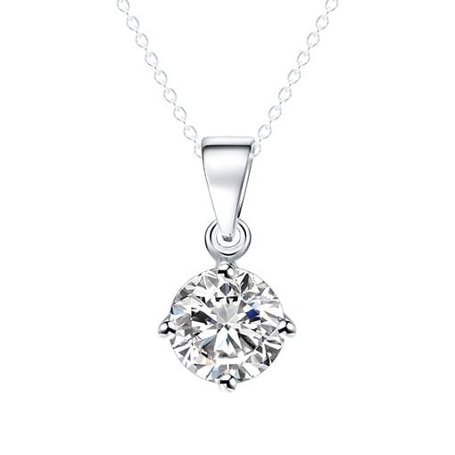 Simple Jewelry Round Shape Pendant Necklace for Women Wedding Jewelry (Style1)