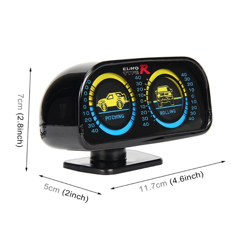 TR-9601 Adjustable Slope Meter Slopemeter Finder Tool Car Vehicle Inclinometer Gauge (Black)