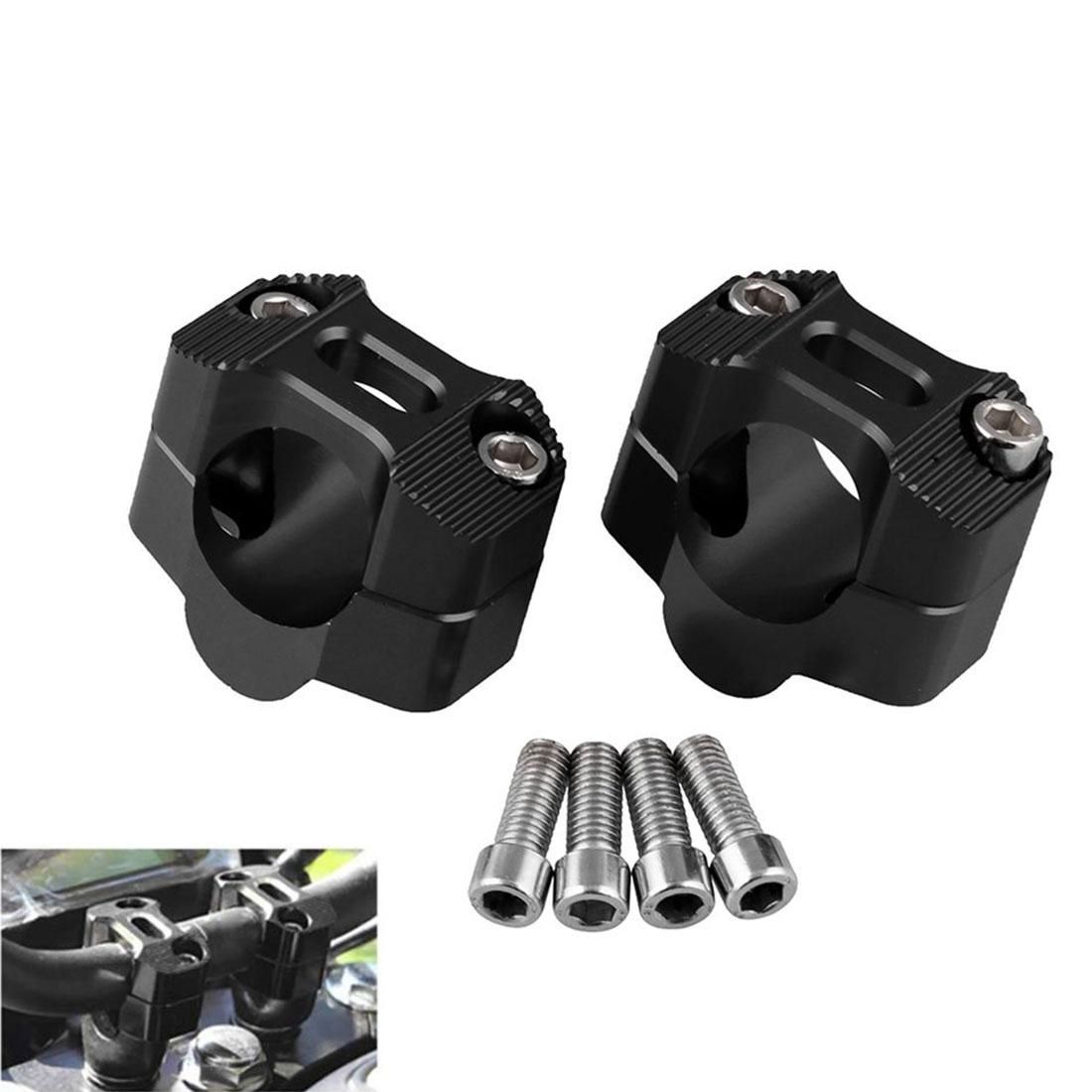 MB-MH030 Motorcycle Modification Accessories Universal Single Hole Handlebar Fixed Bracket, Size: 57.2 x 36.3mm, Hole Diameter: 28mm (Black)