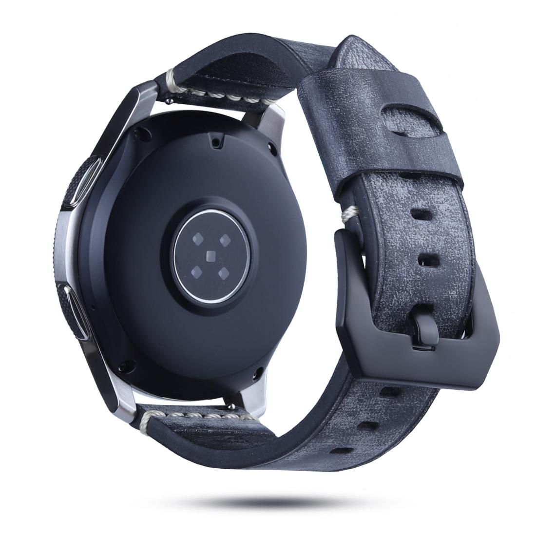 22mm Leather strap For Huawei Watch GT2e / GT2 46mm (Red)