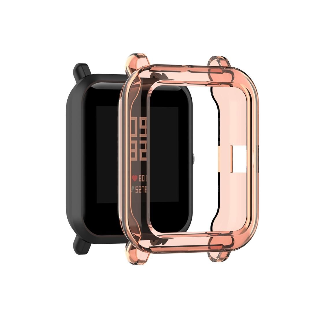 For Amazfit Bip Lite Version 1S / Bip S Transparent TPU Watch Protective Case (Transparent Orange)