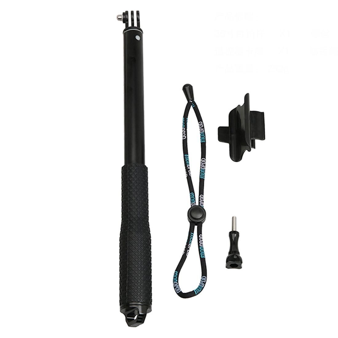 Handheld Aluminium Extendable Pole Monopod with Screw & Strap & Remote Control Buckle for GoPro HERO5 Session /5 /4 Session /4 /3+ /3 /2 /1, Xiaoyi Sport Cameras, Adjustment Length: 36-110cm (Red)