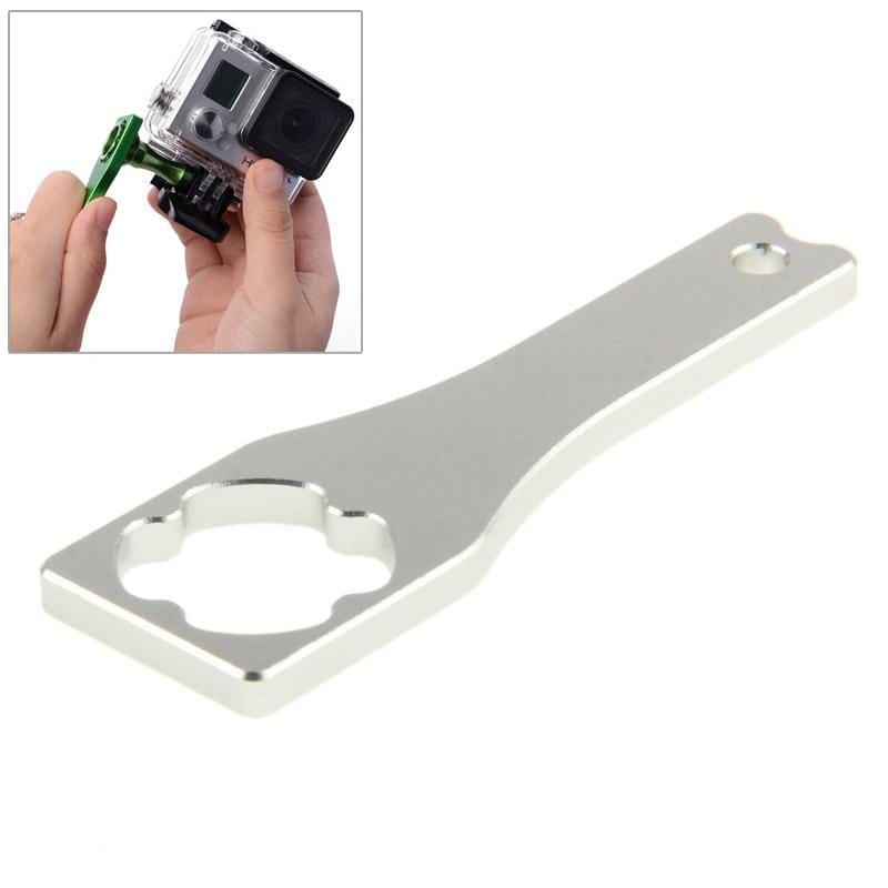 Metal Screw Rod Power Wrench Screw Cap Wrench Tools for GoPro  NEW HERO /HERO6   /5 /5 Session /4 Session /4 /3+ /3 /2 /1 (Silver)