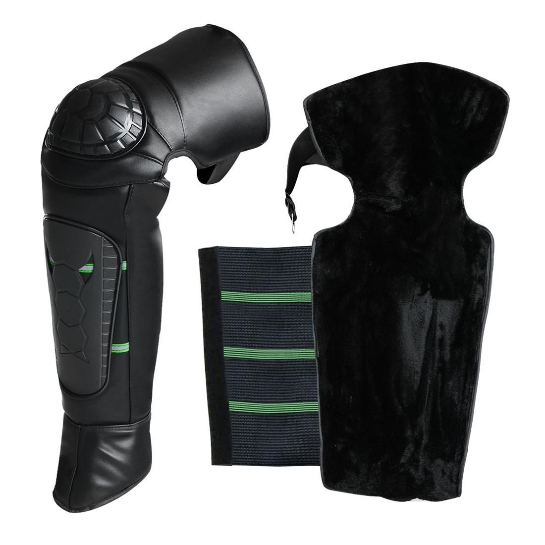CS-864A1 Motorcycle Cold Protection Velvet Warm Knee Pads Protector Cover (Black)