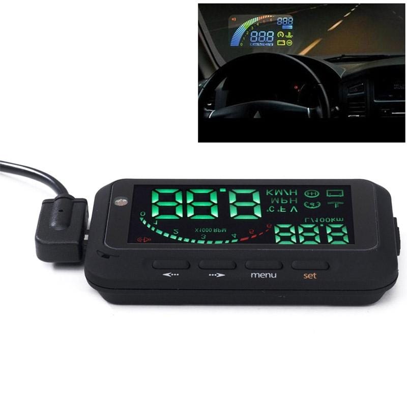 F02 2.5 inch Universal Car HUD Vehicle-mounted Head Up Display Fuel Consumption