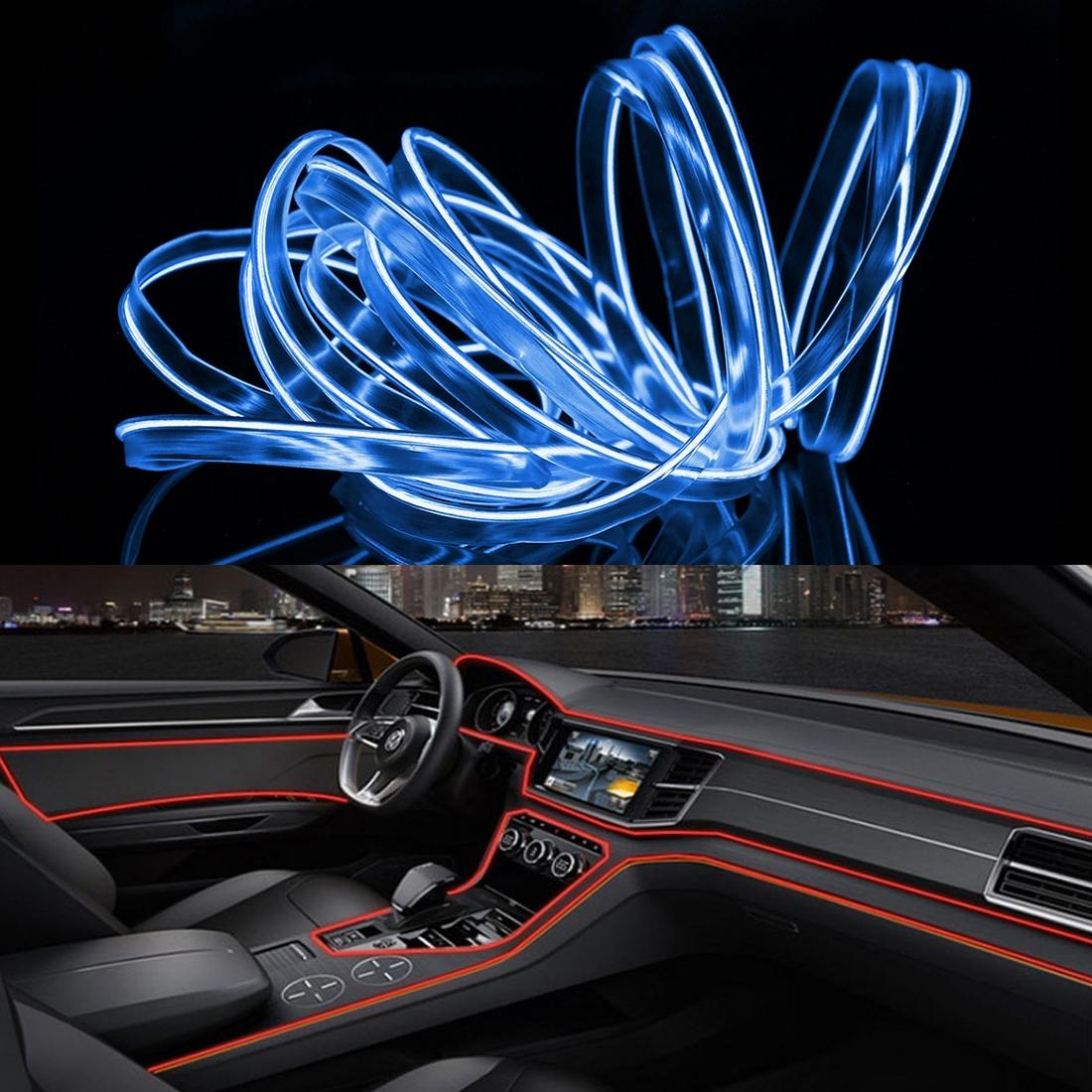 4m Cold Light Flexible LED Strip Light For Car Decoration (Blue Light)
