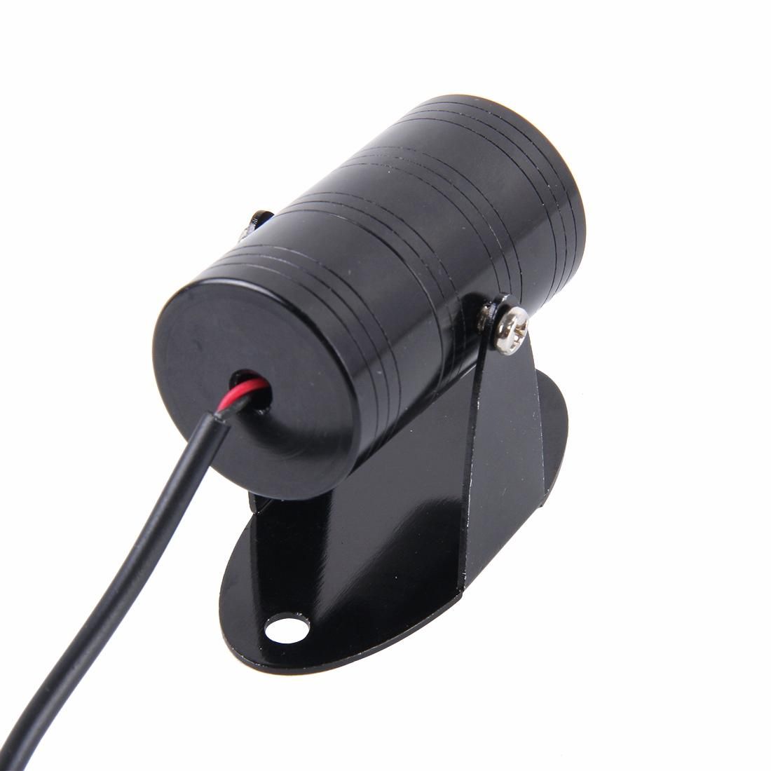 Motor LED Projection Light With Flame Skull LOGO DC 9-18V, Cable Length: 90cm (White Light)