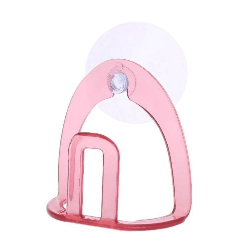Sink Drain Suction Cup Sponge Soap Shelf Storage Rack, Size:7�7cm (Pink)