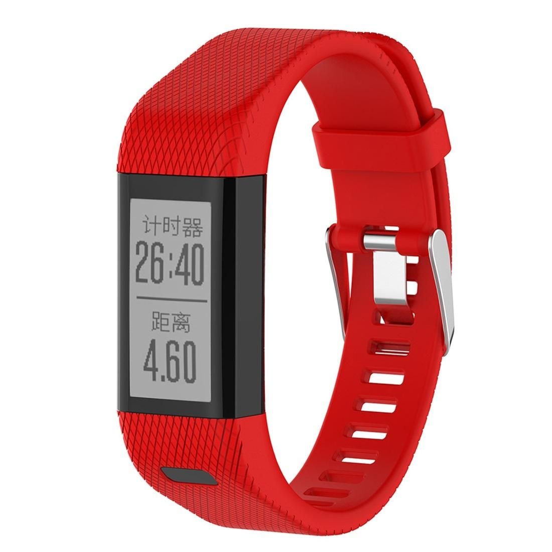 Smart Watch Silicone Wrist Strap Watchband for Garmin Vivosmart HR+ (Red)