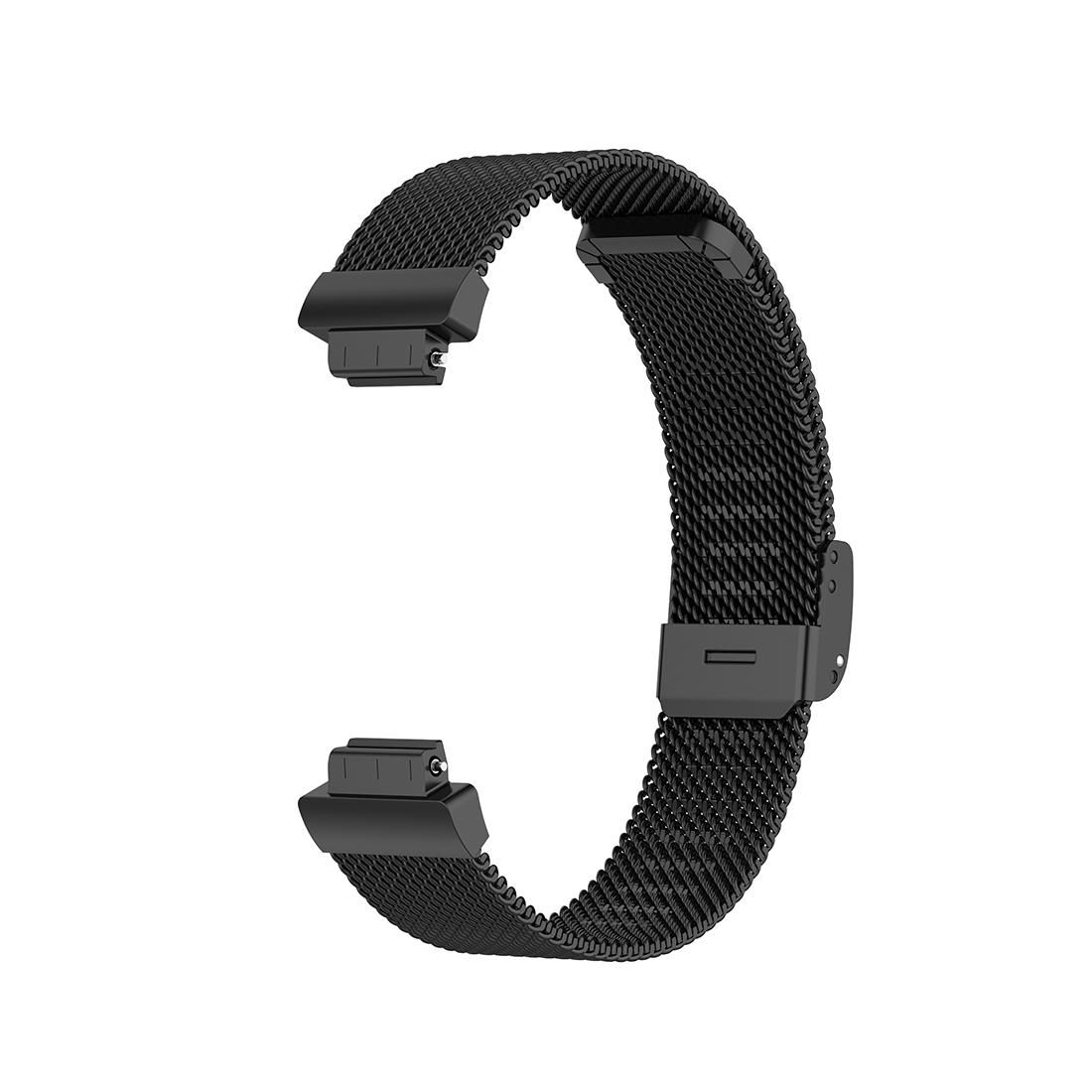 Stainless Steel Metal Mesh Wrist Strap Watch Band for Fitbit Inspire / Inspire HR / Ace 2, Size: S (Rose Gold)