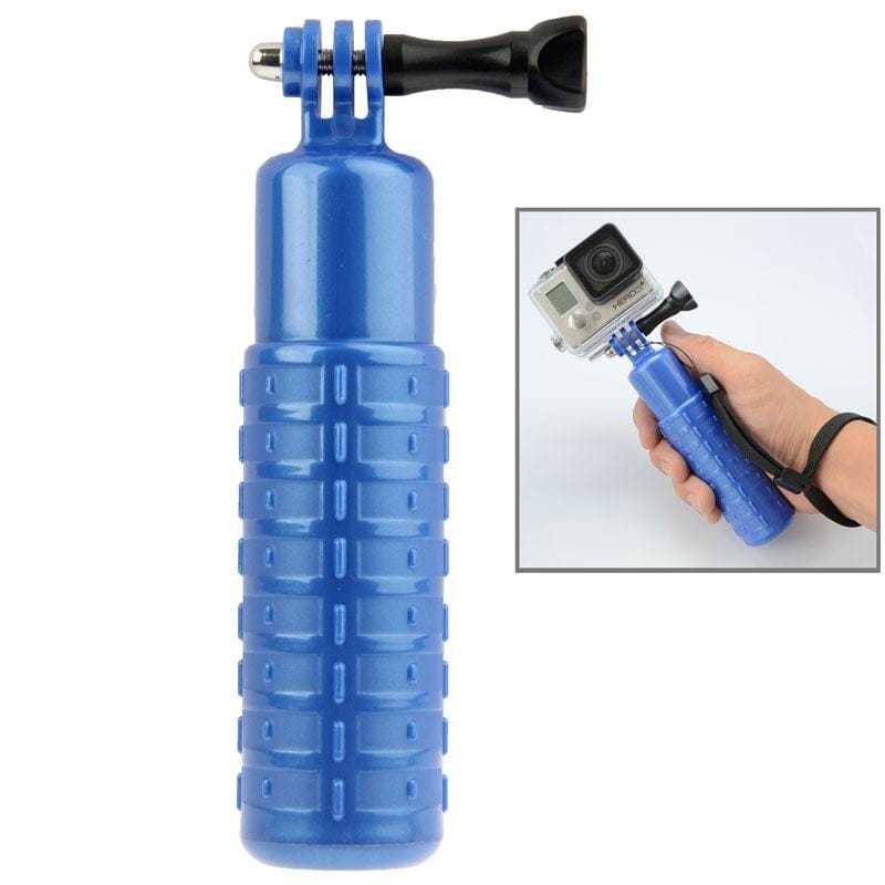 Bobber Floating Hand Grip Handheld Mount with Wrist Strap + Screw for GoPro  NEW HERO /HERO6   /5 /5 Session /4 Session /4 /3+ /3 /2 /1, Xiaoyi and Other Action Cameras (Blue)