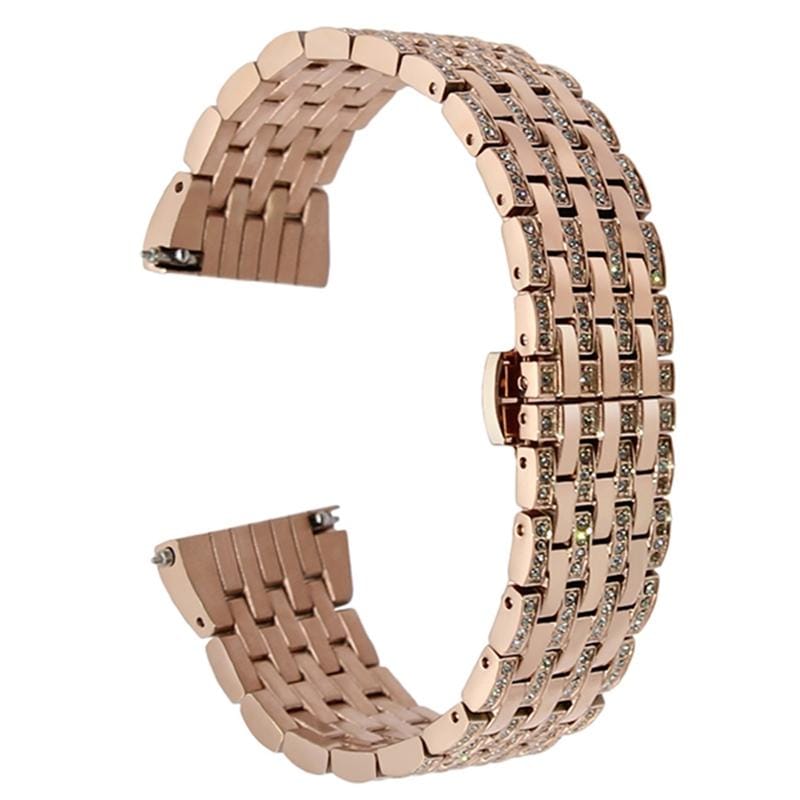 22mm For Huawei Watch GT2e GT2 46mm Aluminum alloy Masonry strap (Rose gold)