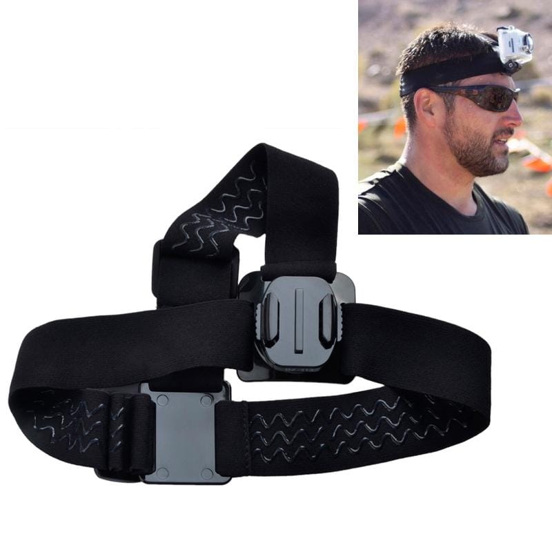 Dazzne DZ-313 Elastic Adjustable Head Strap Belt with 360 Degree Rotatable Mount for GoPro HERO4 /3+ /3 /2 /1 Digital Camera (Black)