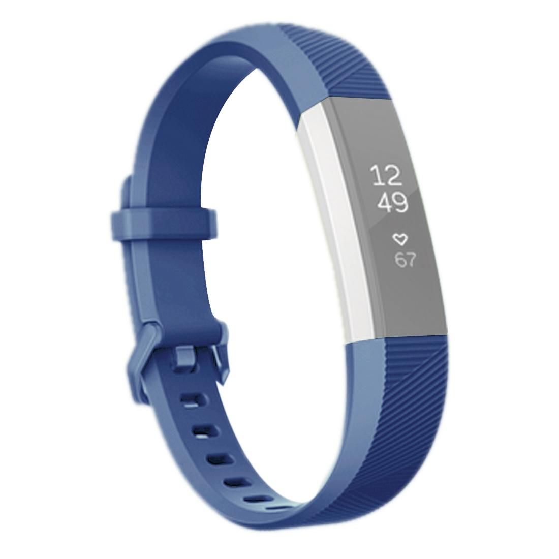 For Fitbit Alta Smart Watch Silicone Watchband, Length: about 23.8cm (Blue)