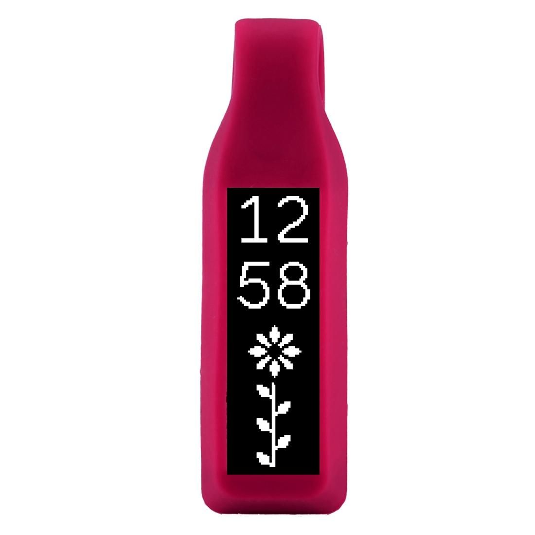 For Fitbit Alta Smart Watch Clip Style Silicone Case, Size: 6.3x1.8x1.7cm (Wine Red)
