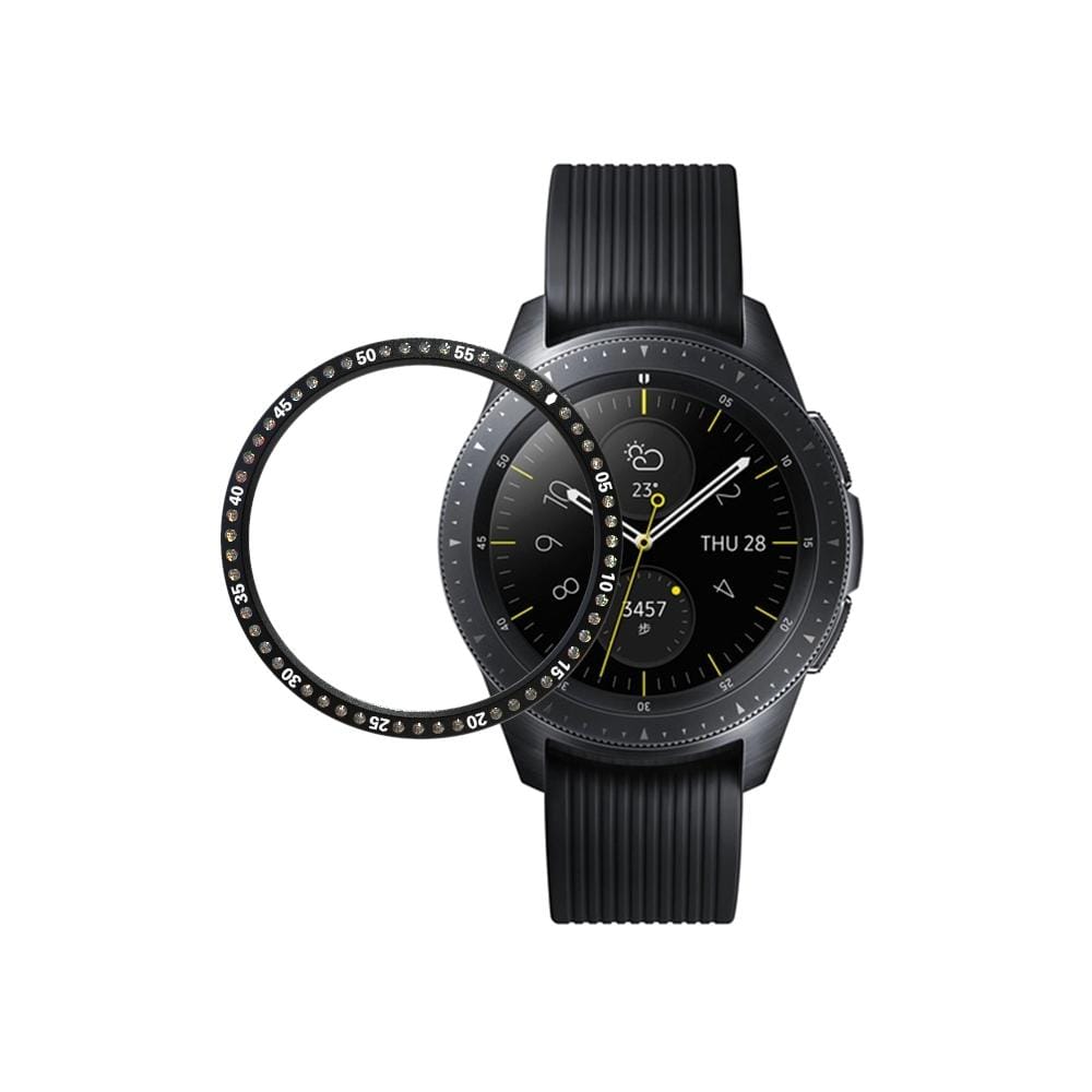 For Galaxy 42mm / Gear S2 Stainless steel 304 Ring And Diamond Watch Protective Case (Rose Gold)