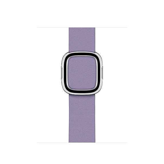 Modern Style Genuine Leather Watchband with Magnetic Buckle for Apple Watch Series 8 45mm / Ultra 49mm / 7 45mm / Series 6 SE / SE (2022) / 5 4 44mm / Series 3 2 1 42mm - Purple