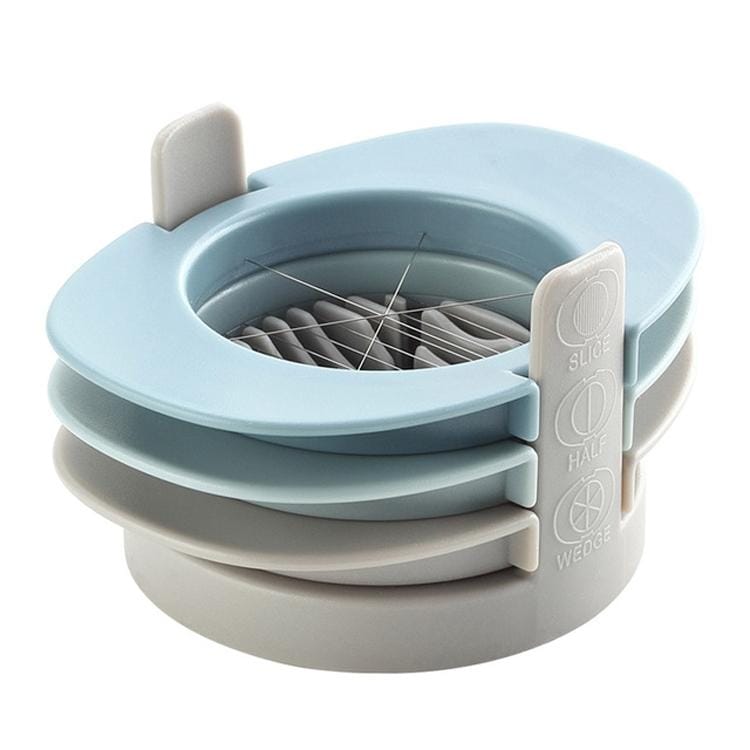 3 in 1 Multifunctional Egg Cutter Half-cut Egg Tool (Colorful)