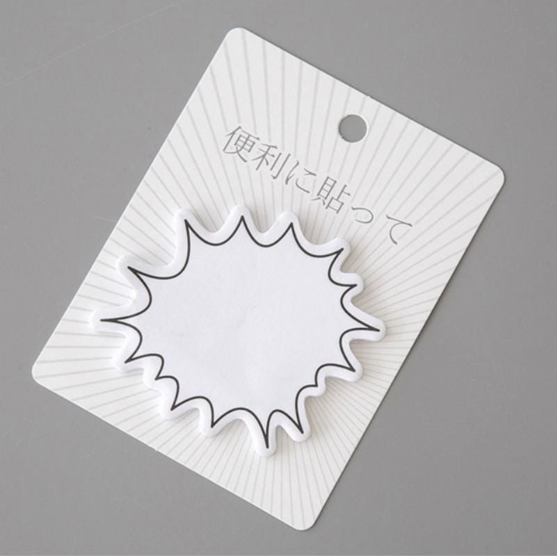 4 PCS Creative Simple Dialog Box Series Post-it Notes Small Account Fresh Messages N Times Posts (Madden)