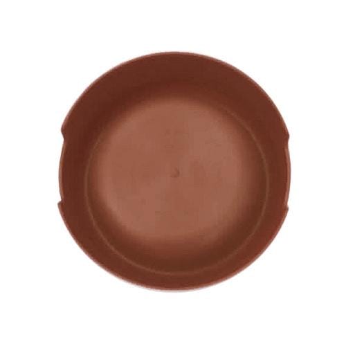 Dog Cat Light Candy Color Plastic Material Single Pets Bowls (Magenta)