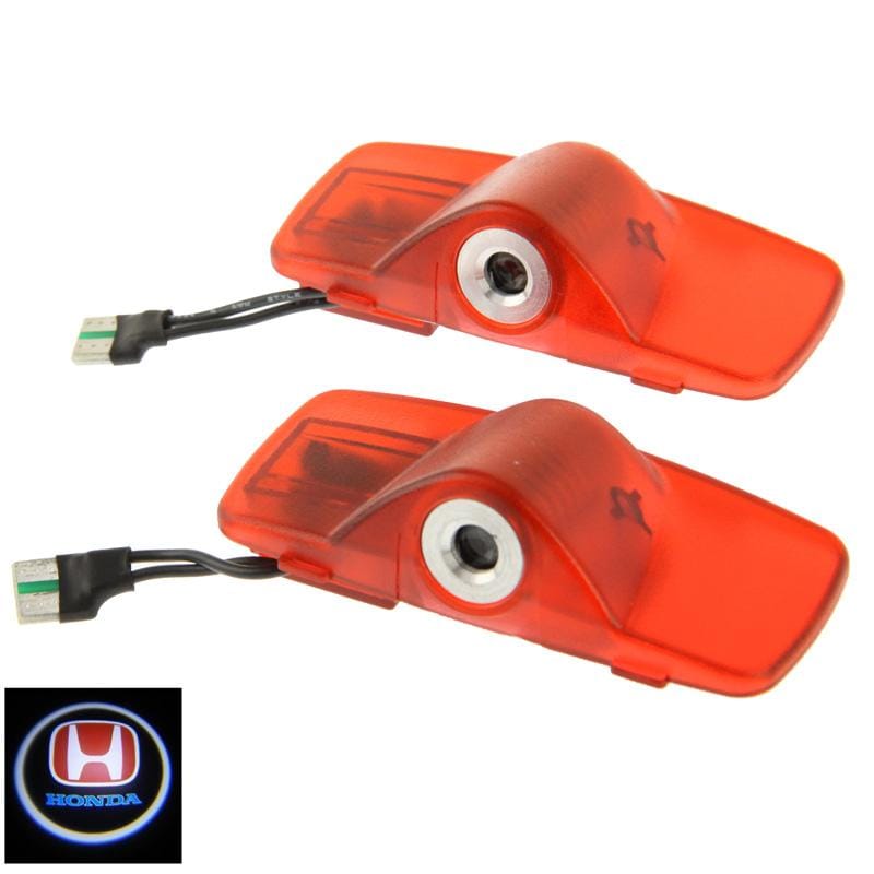 Car Door LED Laser Welcome Decorative Light for Honda Accord / Crosstour, LED Laser Honda Logo (Red)