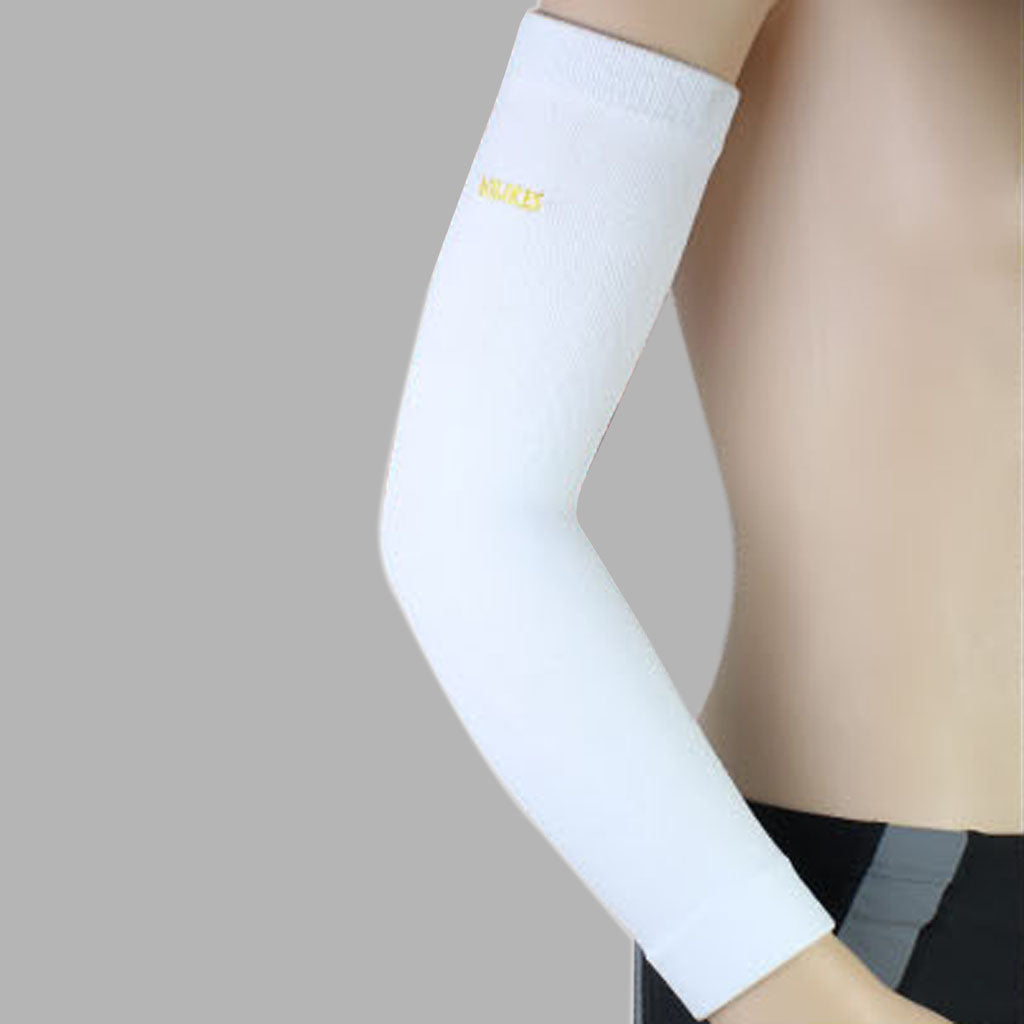 1pc Unisex Sweat Protection Arm Sleeve for Sports Cycling Hiking White