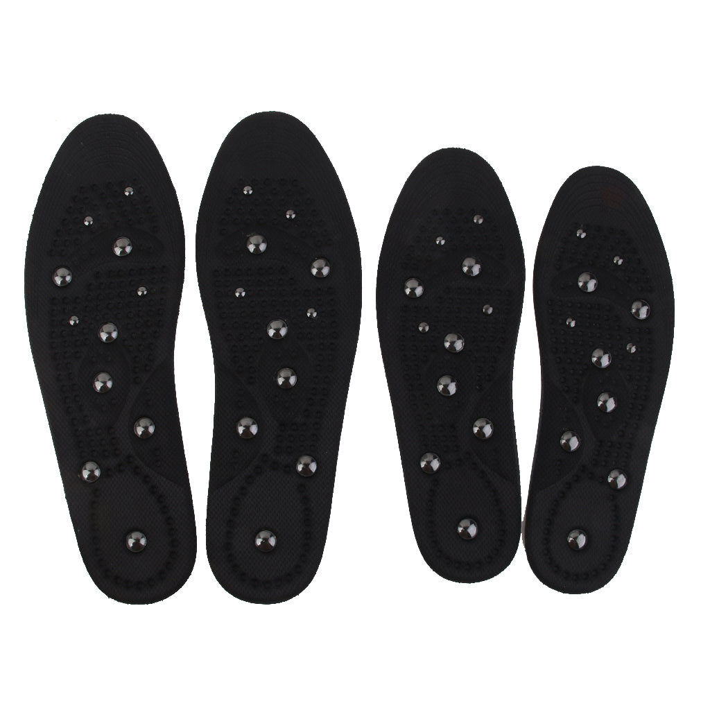 1 Pair Men Magnetic Health Medical Therapy Massage Shoe Insoles Shoe Inserts