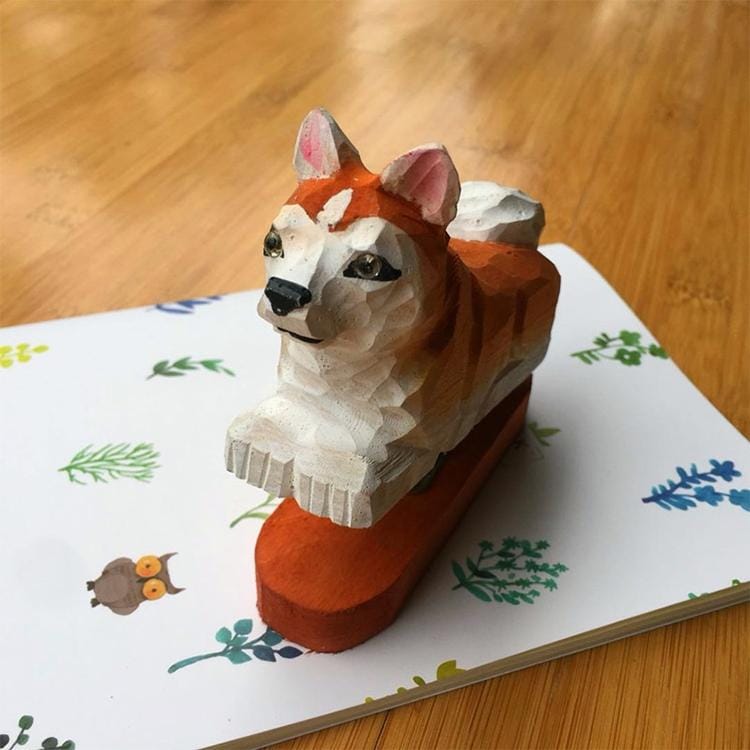 24/6 26/6 Handmade Wood Animal Mini Stapler Paper Office School Smart Home Kit (Style15)