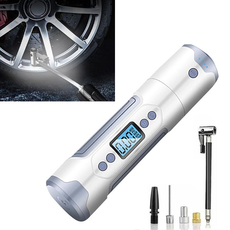 Multifunctional Wireless Intelligent Vehicle Air Pump (White)