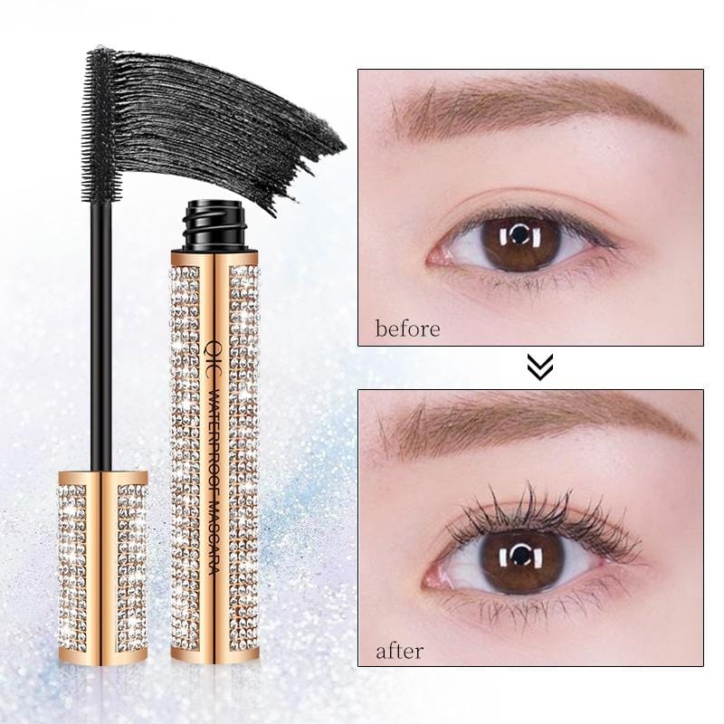 QIC Q810 Star Diamond Waterproof Mascara Black Thick Lengthening Eye Lashes