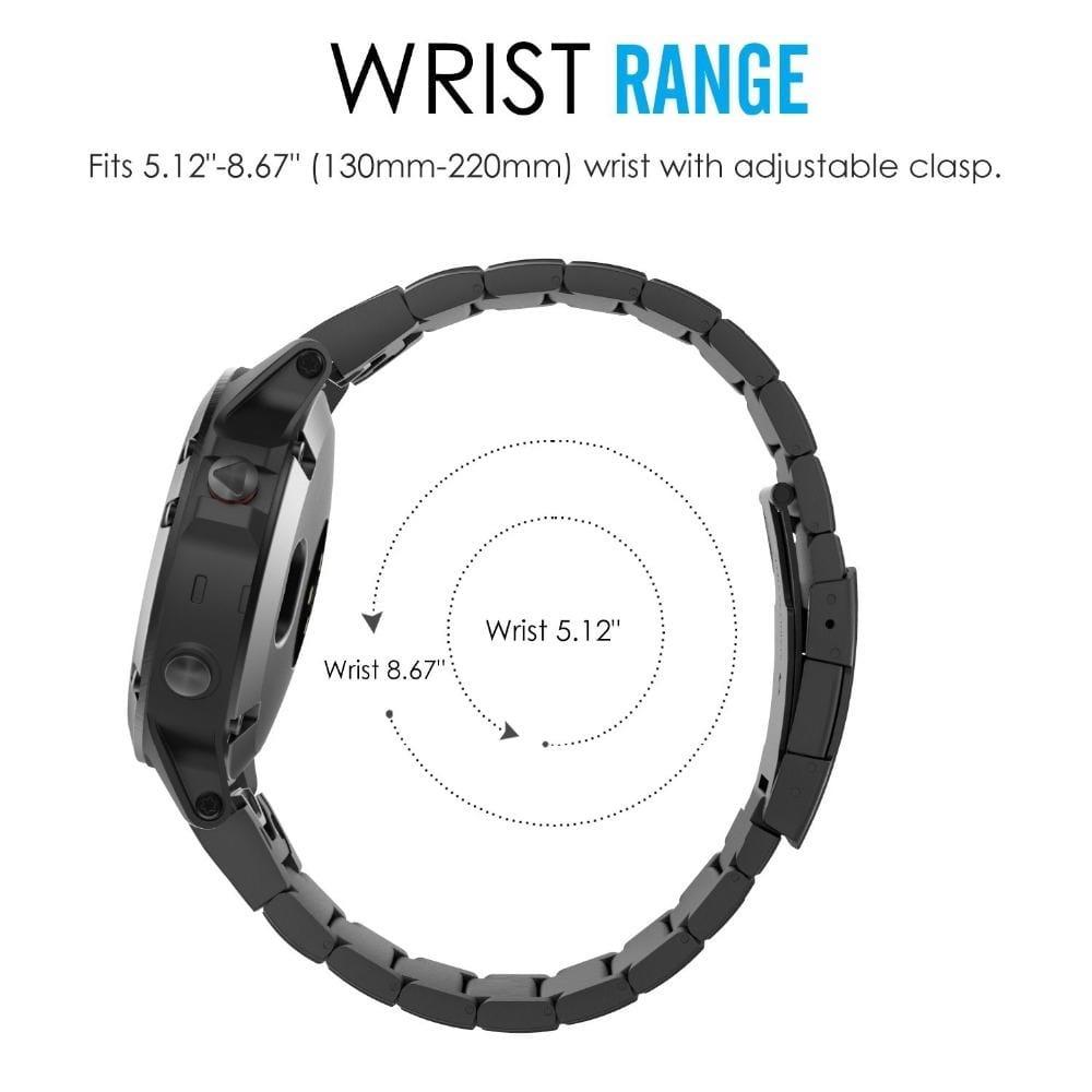22mm For Huawei Watch GT2e GT2 46mm A Stainless Steel Strap with Turtle Back Buckle (Black)