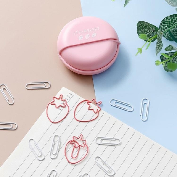 2 PCS Creative Cute Cartoon Paper Clip Colorful Girl Clothes Hanging Paper Clip Hanger Paper Clip (Macaron pink)