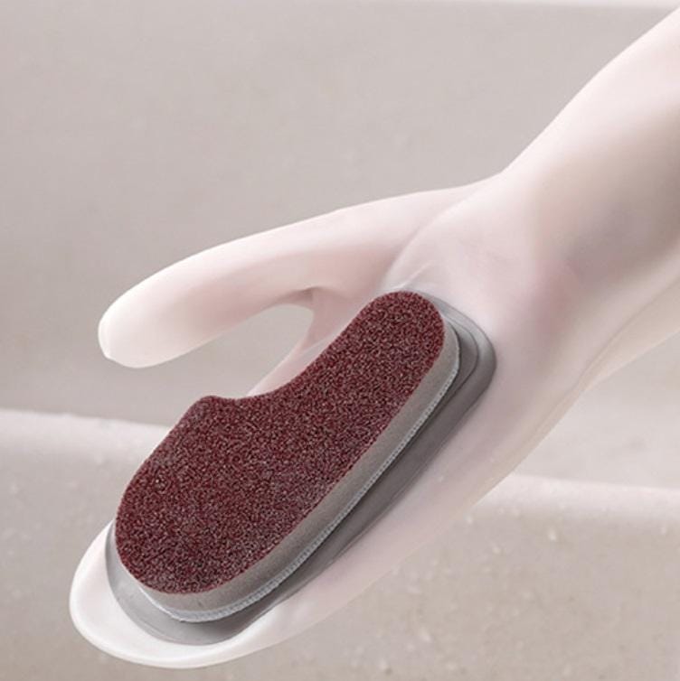 5 PCS Dishwashing Gloves Non-Oily Kitchen Waterproof Housework Wipes, Style:Emery Gloves