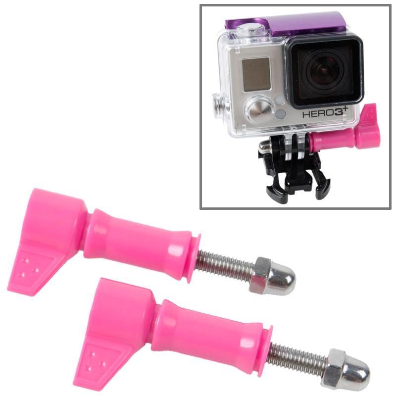 2 PCS TMC HR213 L-Shape Tighter Torque Screw for GoPro HERO4 /3+ /3 /2 (Pink)